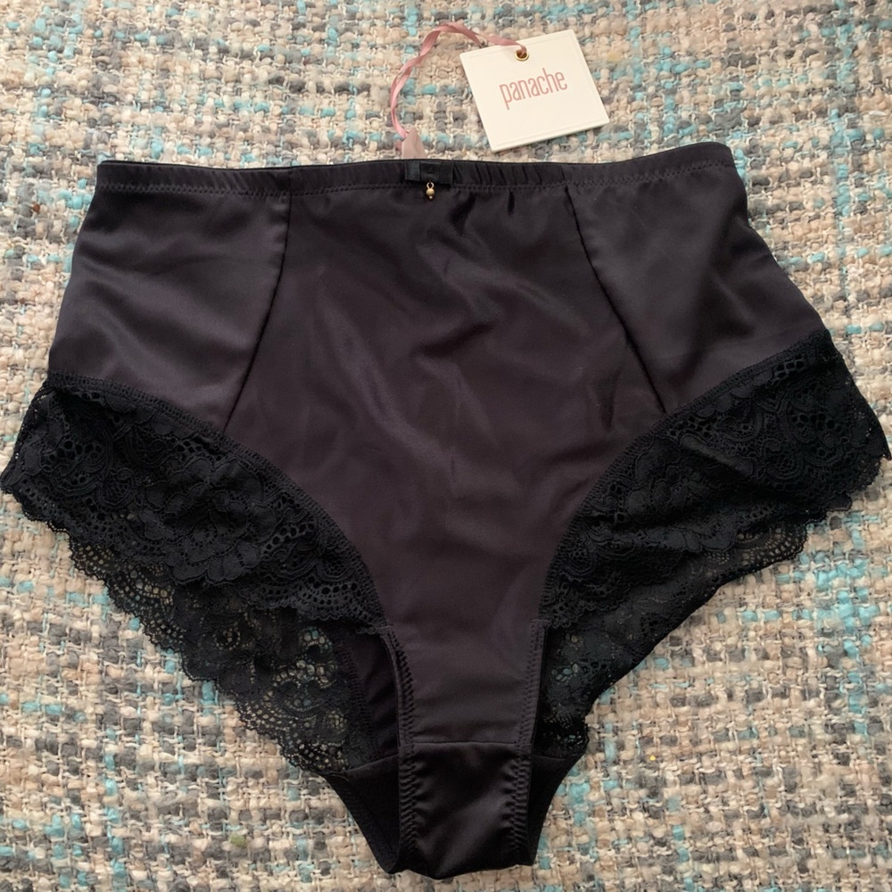NWT Panache High Waisted Brief black